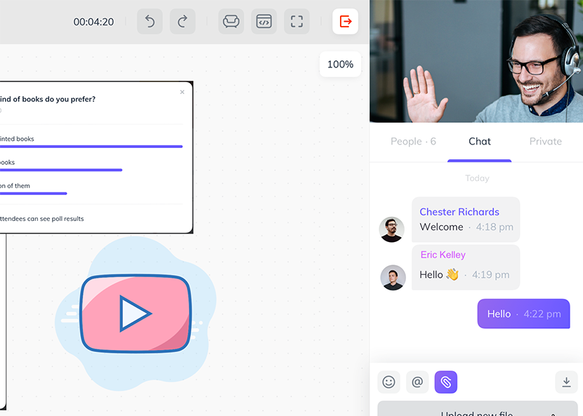 Built-in Virtual Classroom - BrainCert Learning Management System